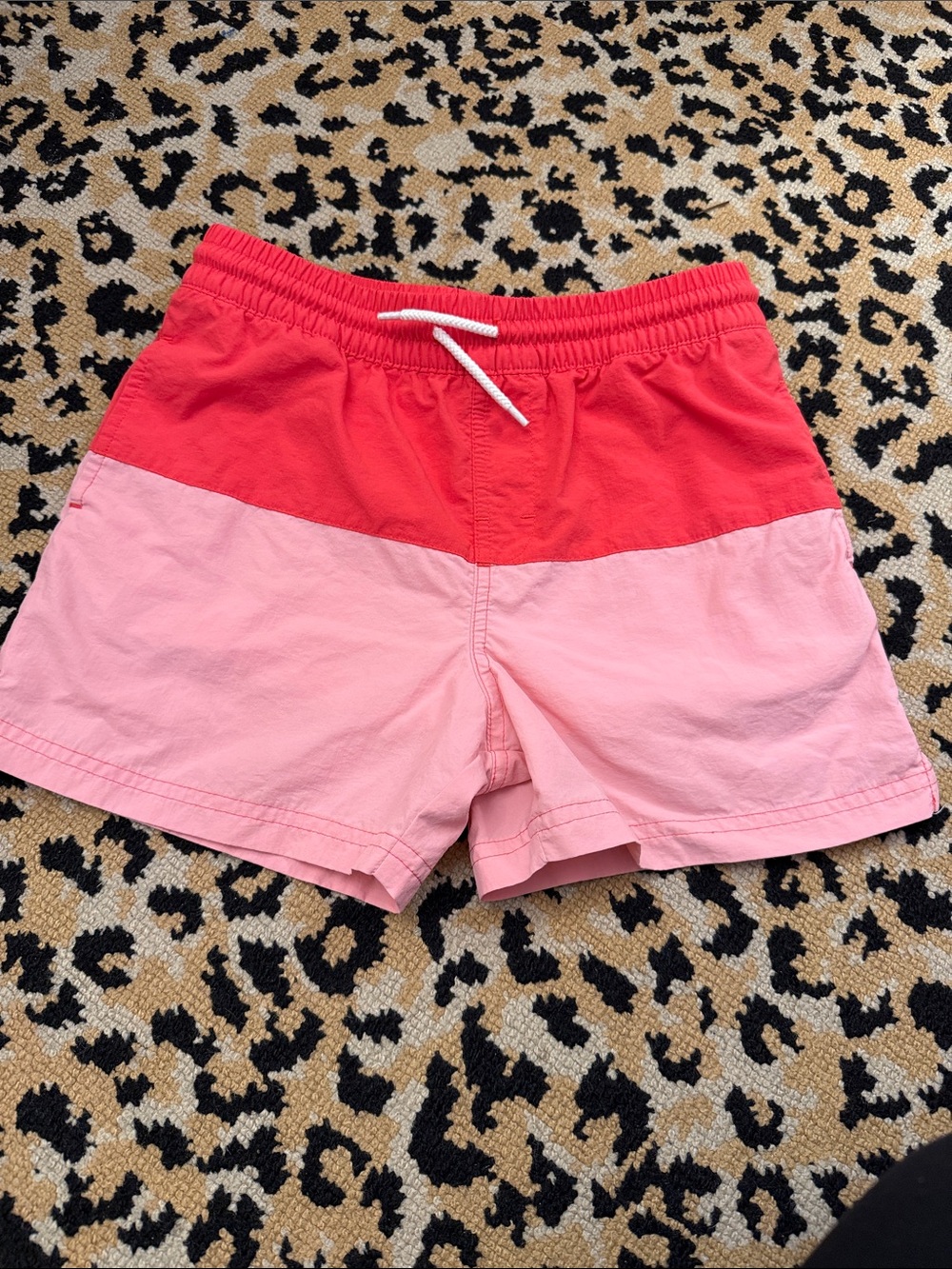 The Beaufort Bonnet Company Coral Waistband Pink Lined swim trunks